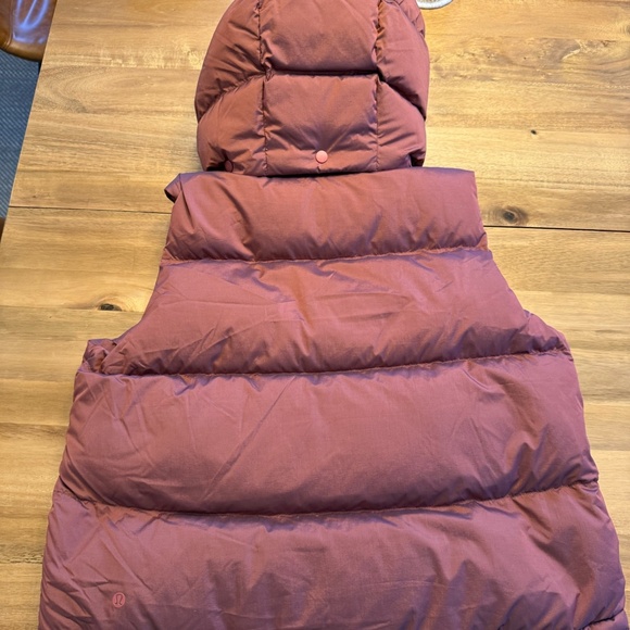 Japan Exclusive Lululemon Wunder Puff Cropped Vest Sz 6 Heathered Roasted Brown - Picture 12 of 12